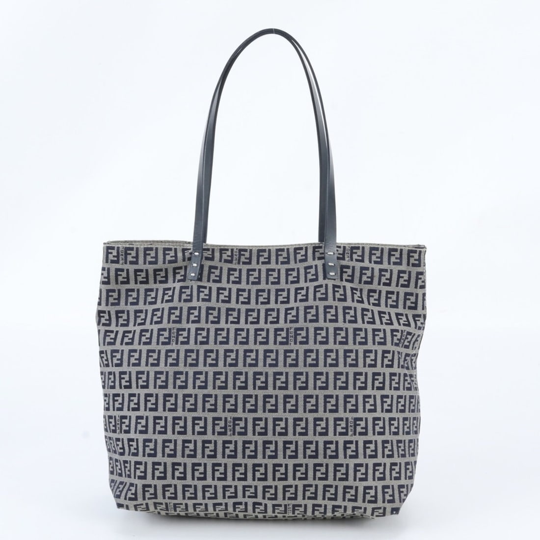 Fendi Zucchino FF Leather Tote Bag, Handbag, Shoulder Navy, Women's: --- Catalog ---Category: SizeSize (HxWxD): 28cm x 27cm x 10cm / 11.02'' x 10.62'' x 3.93''Category: DesignType: Handbag, Tote bagColor: NavyGender: WomenMaterial: Leather , Canvas Category: GeneralBra