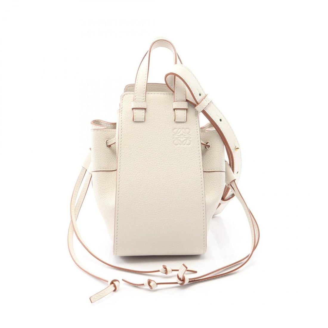 Loewe Hammock Drawstring Bag Mini 2-Way Handbag Leather Women's White A538V07X10: --- Catalog ---Category: SizeSize (HxWxD): 19cm x 10.5cm x 16.5cm / 7.48'' x 4.13'' x 6.49''Category: DesignType: HandbagColor: WhiteGender: WomenMaterial: Leather Category: GeneralMPN: A538V07X10Bran