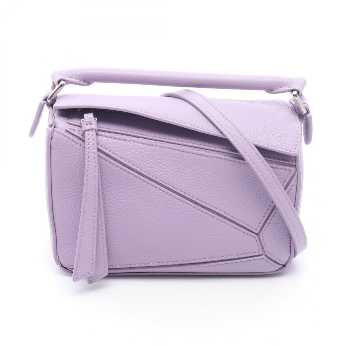 Loewe Puzzle Edge Mini 2-Way Handbag, Leather, Women's, Purple: --- Catalog ---Category: SizeSize (HxWxD): 12cm x 17cm x 7cm / 4.72'' x 6.69'' x 2.75''Category: DesignType: HandbagColor: PurpleGender: WomenMaterial: Leather Category: GeneralBrand: Loewe--- Item Li