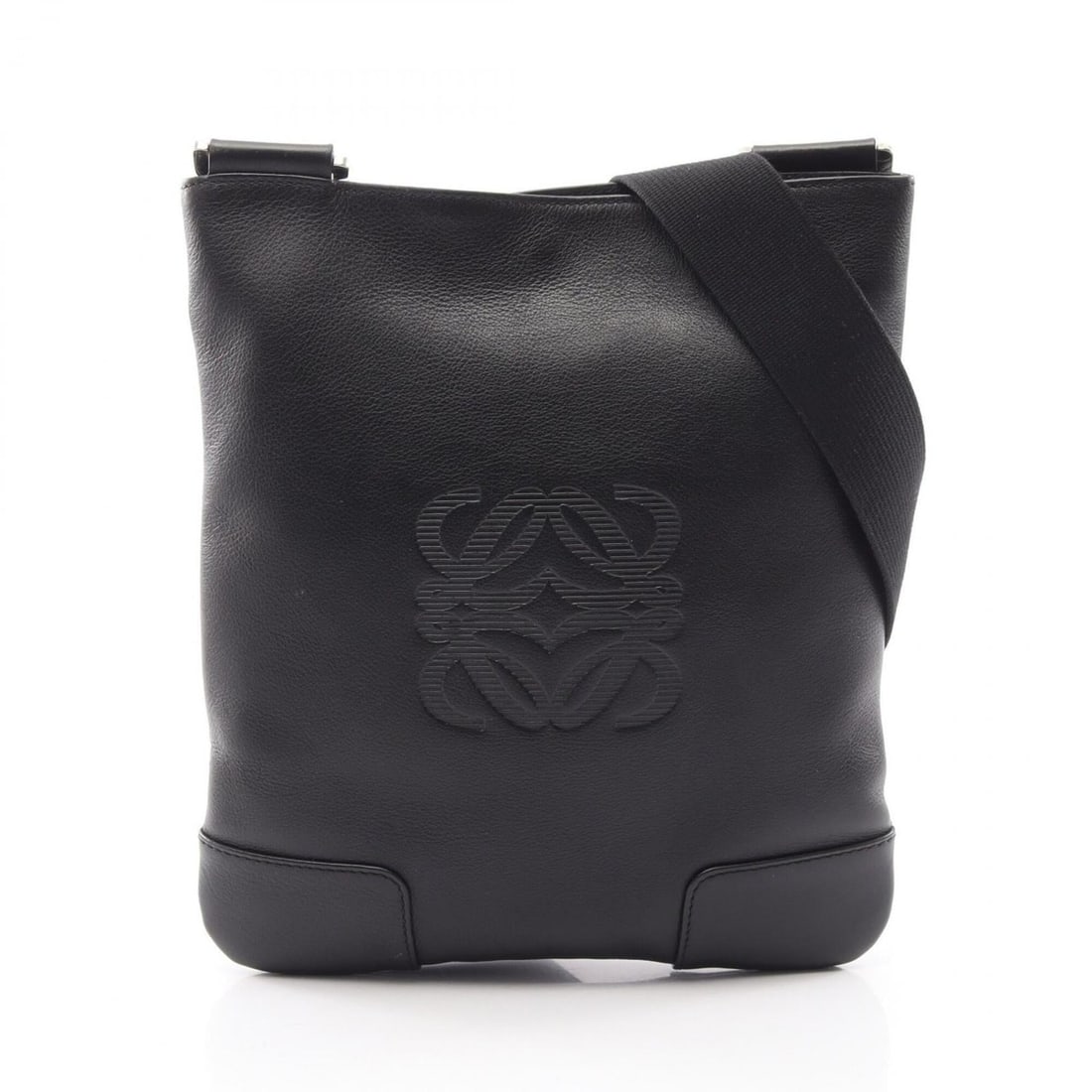 Loewe Anagram Shoulder Bag Handbag Leather Women's Black: --- Catalog ---Category: SizeSize (HxWxD): 27cm x 24cm x 1.5cm / 10.62'' x 9.44'' x 0.59''Category: DesignType: Shoulder bagColor: BlackGender: WomenMaterial: Leather Category: GeneralBrand: Loewe--- 