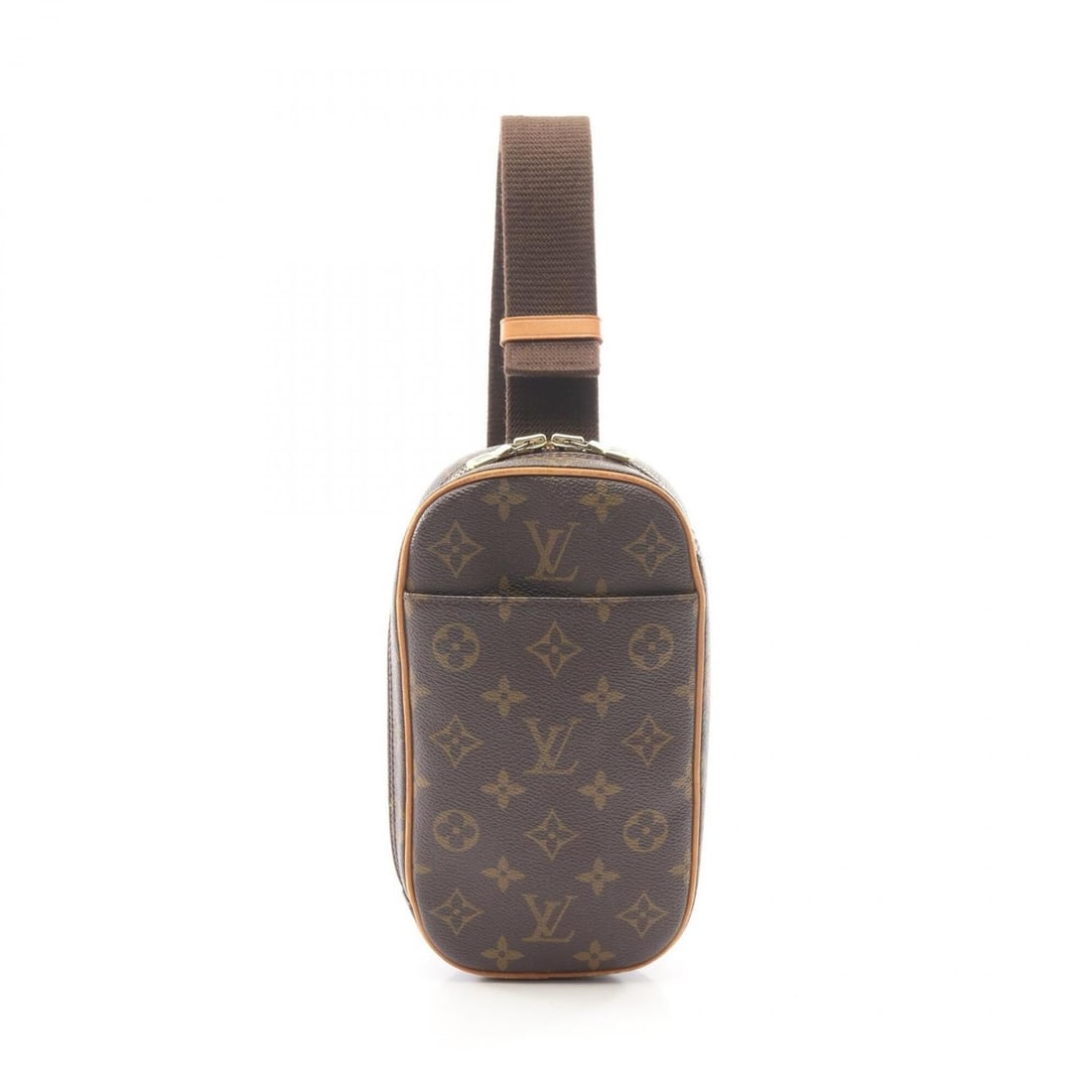 Louis Vuitton Pochette Gange Monogram Waist Bag, Body Handbag, Coated Canvas, Leather, Men's &: --- Catalog ---Category: SizeSize (HxWxD): 22cm x 12cm x 5cm / 8.66'' x 4.72'' x 1.96''Category: DesignType: Fanny pack, Sling bagColor: Brown, MonogramGender: Men,WomenMaterial: Monogram , Leather Ca
