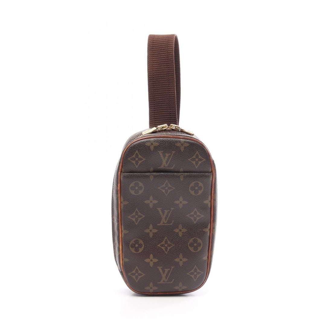 Louis Vuitton Pochette Gange Monogram Waist Bag, Body Handbag, Coated Canvas, Leather, Men's &: --- Catalog ---Category: SizeSize (HxWxD): 22cm x 12cm x 5cm / 8.66'' x 4.72'' x 1.96''Category: DesignType: Fanny pack, HandbagColor: Brown, MonogramGender: Men,WomenMaterial: Monogram , Leather Cate