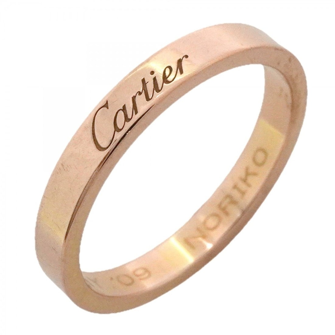 Cartier C de Ring, 18K Pink Gold, Size 57, Men's: --- Catalog ---Category: SizeUS Size: 8.5Brand Size: 57Category: DesignType: Band ringGender: MenMaterial: Pink gold (18K)Category: GeneralBrand: Cartier--- Item List ---Section: ConditionRanking: Ran