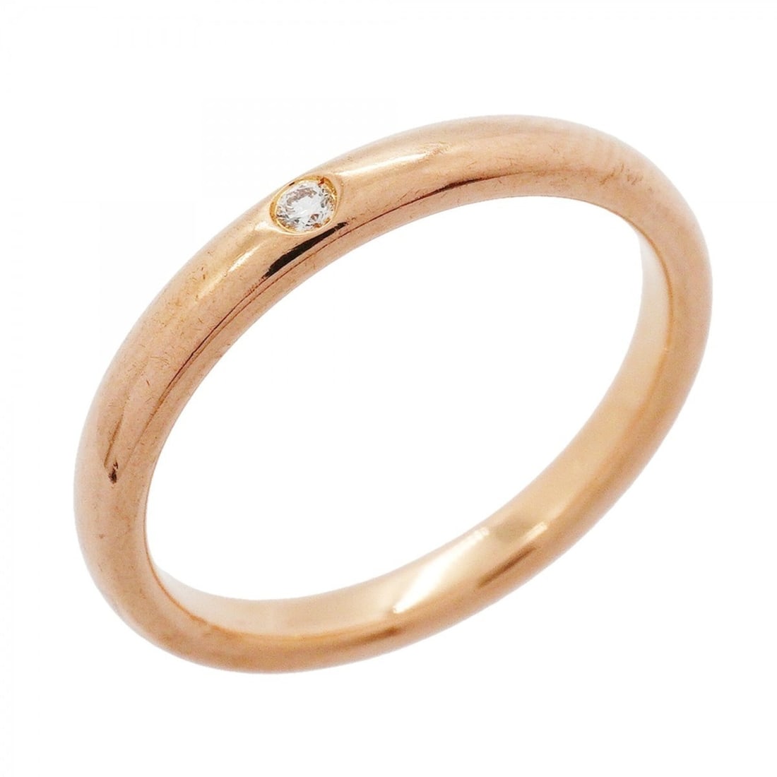 Tiffany & Co. Stacking Band Ring, 1PD (18K Pink Gold) Diamond, Size 15 (Men's/Women's), OP009287: --- Catalog ---Category: SizeJP Size: 15US Size: 7.5Category: DesignType: Band ringStone: DiamondGender: Men,WomenMaterial: Pink gold (18K)Category: GeneralBrand: Tiffany--- Item List ---Section: Cond