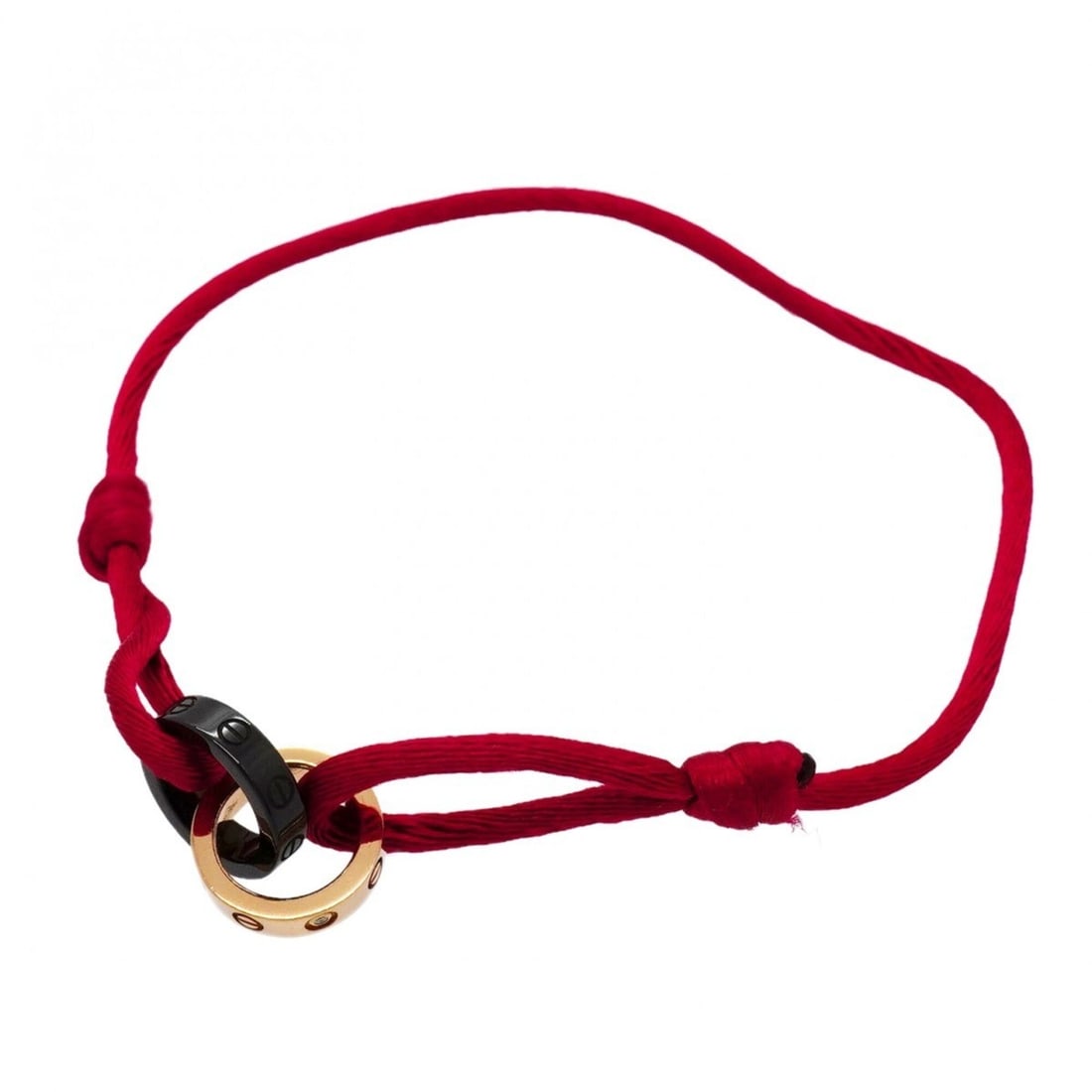 Cartier Baby Love Bracelet, Cotton Cord, 18K Pink Gold, Ceramic, Diamond, Black/Pink, Ladies': --- Catalog ---Category: SizeLength: 19.5cm / 7.67''Category: DesignType: Charm braceletColor: Black, PinkStone: DiamondGender: WomenMaterial: Ceramic, Pink gold (18K)Category: GeneralBrand: Cartier--