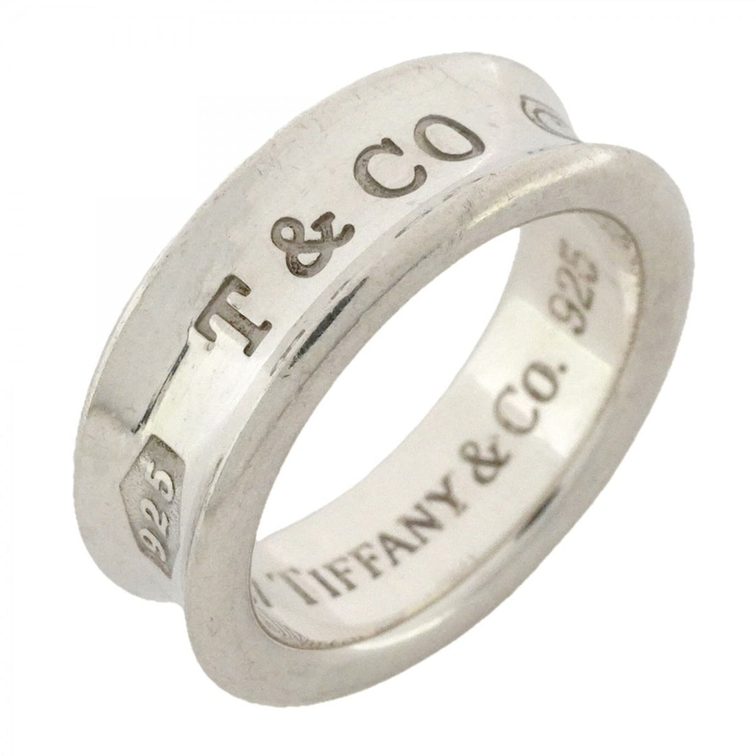 Tiffany & Co. Narrow Ring, Sterling Silver 925, Size 11.5 (Women's): --- Catalog ---Category: SizeJP Size: 11.5US Size: 6Category: DesignType: Band ringGender: WomenMaterial: Silver 925Category: GeneralBrand: Tiffany--- Item List ---Section: ConditionRanking: Rank AB U