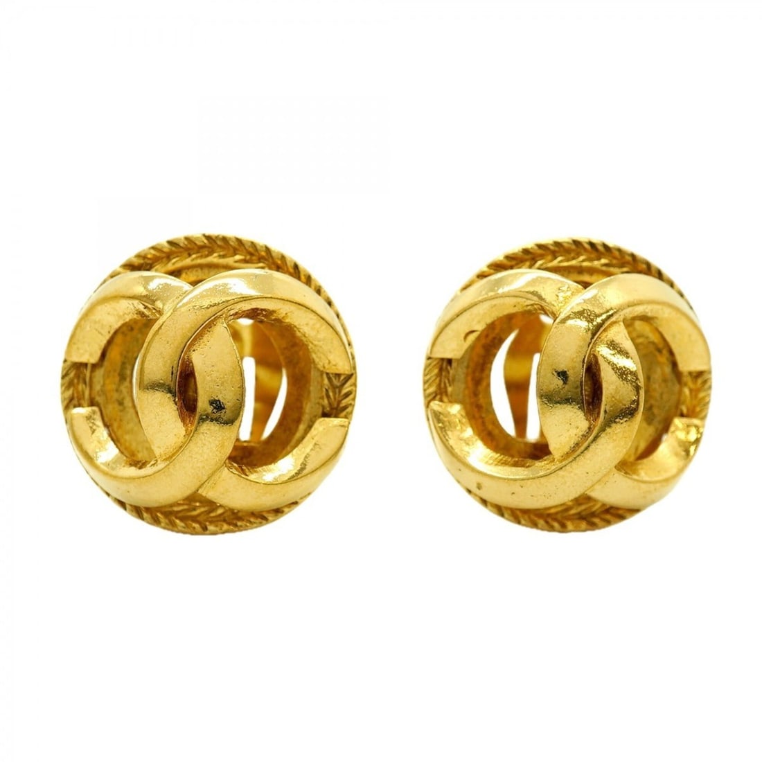 Chanel Earrings, Coco Mark Circle, GP Plated Gold, Women's: --- Catalog ---Category: SizeSize (HxWxD): 24.60mm x 24.60mm / 0.97'' x 0.97''Category: DesignType: Clip earringsColor: GoldGender: WomenMaterial: Gold platingCategory: GeneralBrand: Chanel--- Item Li