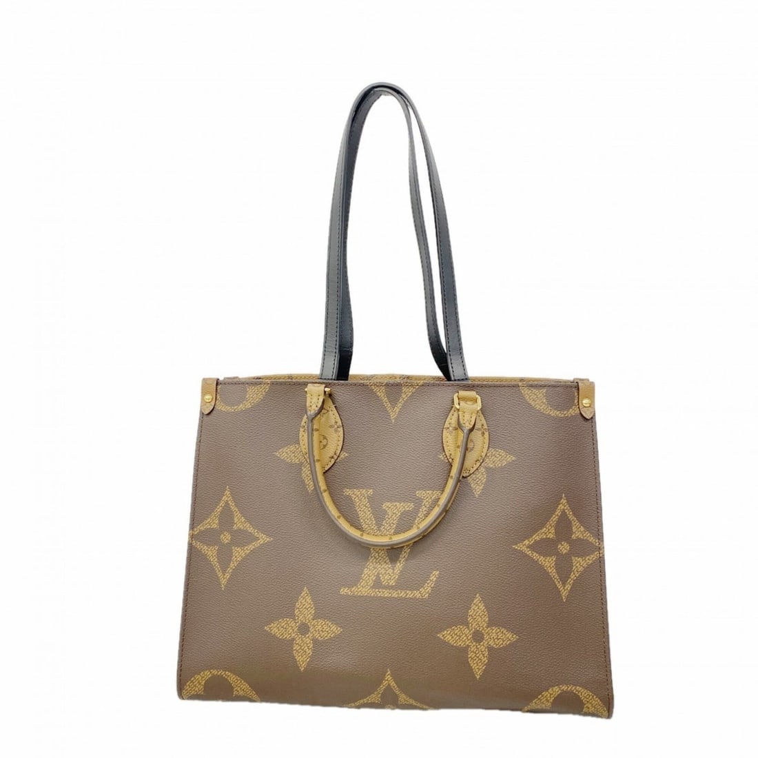 Louis Vuitton Monogram Giant Reverse OnTheGo MM Tote Bag M45321 Brown 2-way bag for women: --- Catalog ---Category: SizeSize (HxWxD): 27cm x 34.5cm x 15cm / 10.62'' x 13.58'' x 5.9''Category: DesignType: Tote bagColor: BrownGender: WomenCategory: GeneralMPN: M45321Brand: Louis Vuitton--- It