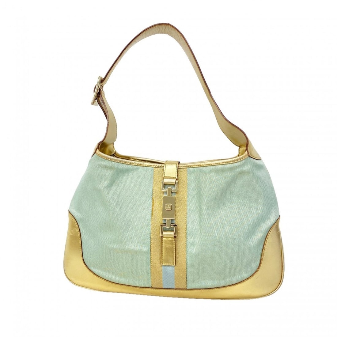 Gucci Jackie handbag 001 3306, nylon canvas, gold, light blue, champagne, women's.: --- Catalog ---Category: SizeSize (HxWxD): 20.5cm x 32cm x 3.5cm / 8.07'' x 12.59'' x 1.37''Category: DesignType: HandbagColor: Gold, Light blueGender: WomenMaterial: Nylon canvas Category: GeneralMPN