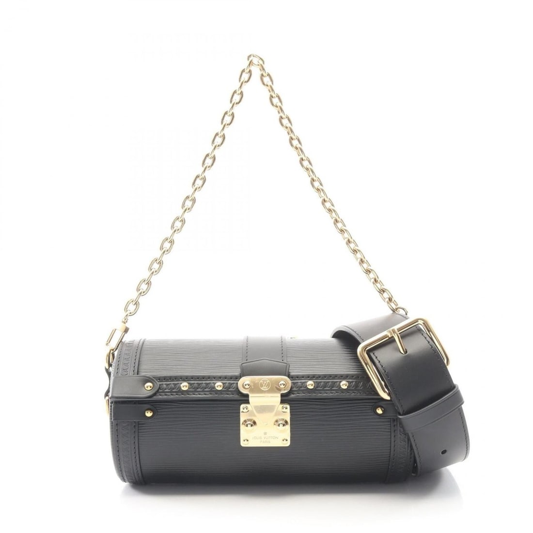 Louis Vuitton Papillon Trunk Epi 2-Way Handbag, Leather, Women's, Black, M58655: --- Catalog ---Category: SizeSize (HxWxD): 9cm x 20cm x 9cm / 3.54'' x 7.87'' x 3.54''Category: DesignType: HandbagColor: BlackGender: WomenMaterial: Leather Category: GeneralMPN: M58655Brand: Louis V