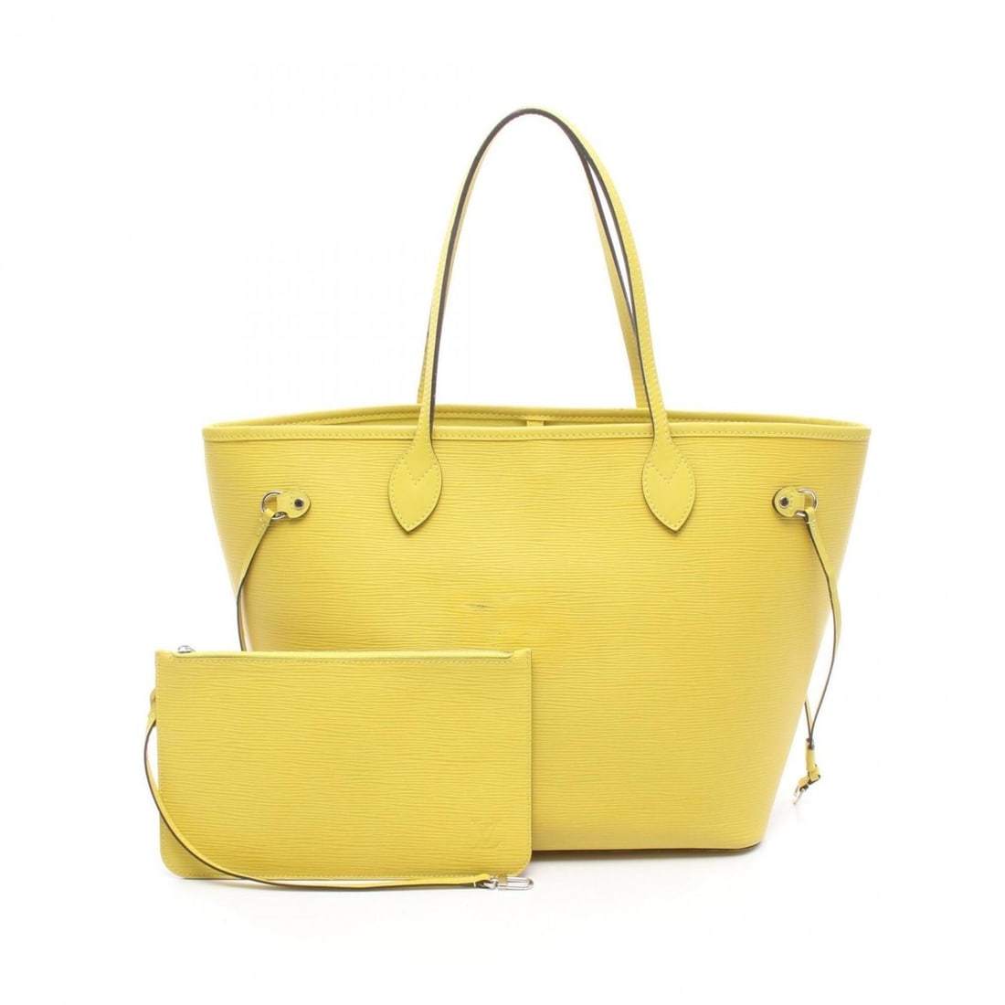 Louis Vuitton Neverfull MM Tote Bag Handbag Leather Epi Women's Yellow M40957: --- Catalog ---Category: SizeSize (HxWxD): 30cm x 31cm x 16cm / 11.81'' x 12.2'' x 6.29''Category: DesignType: Handbag, Tote bagColor: Mimosa, YellowGender: WomenMaterial: Epi leather Category: Genera