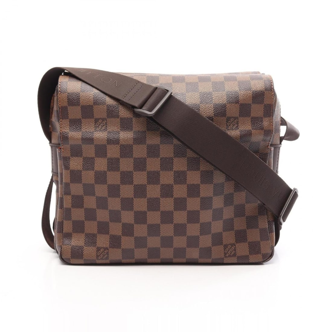 Louis Vuitton Naviglio Damier Ebene Shoulder Bag/Handbag, Coated Canvas and Leather, Men's/Women's,: --- Catalog ---Category: SizeSize (HxWxD): 24cm x 27cm / 9.44'' x 10.62''Category: DesignType: Shoulder bagColor: BrownGender: Men,WomenMaterial: Coated canvas , Leather Category: GeneralMPN: N45255Br