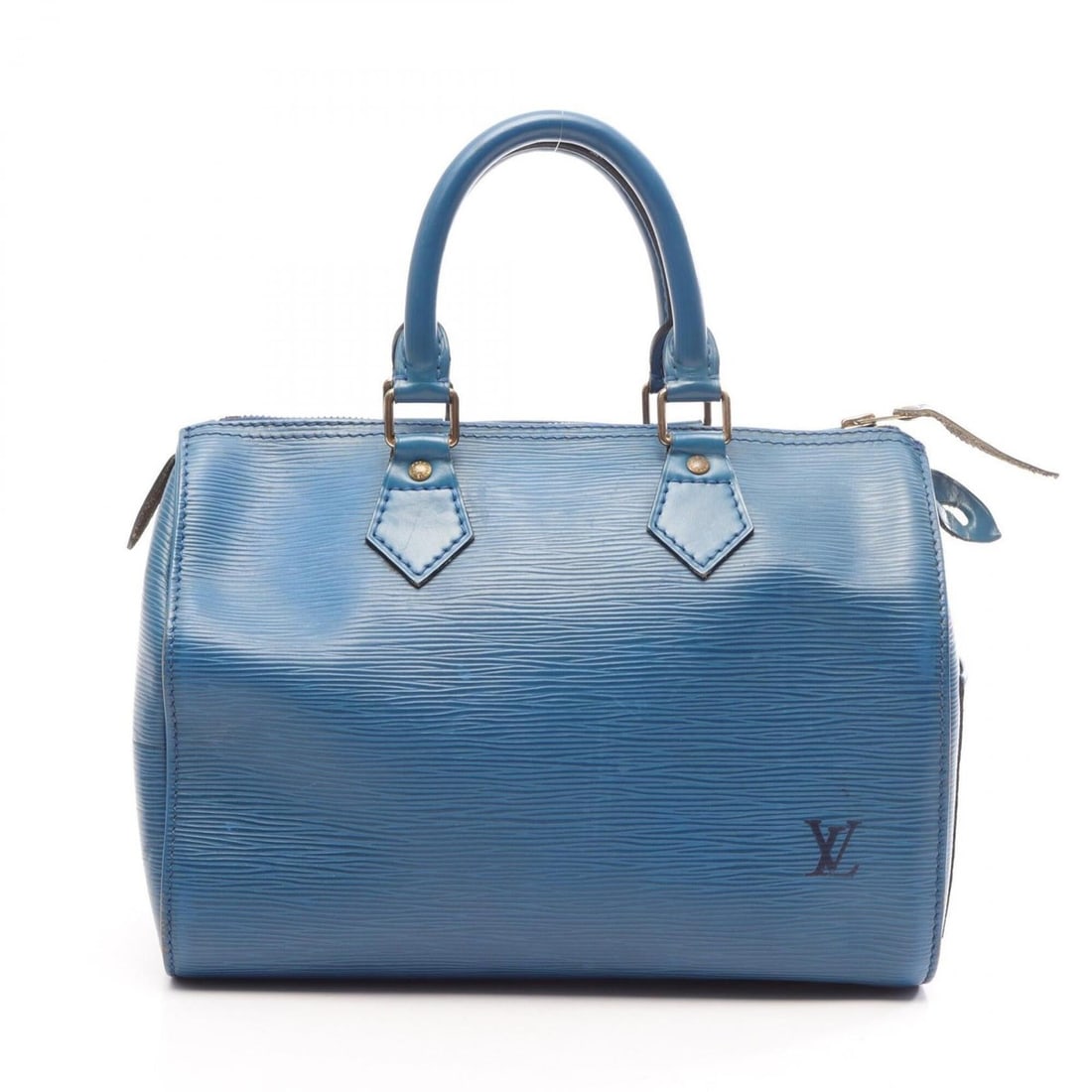 Louis Vuitton Speedy 25 Epi Toledo Blue Handbag, Leather, Women's, Blue, M43015: --- Catalog ---Category: SizeSize (HxWxD): 19cm x 28cm x 15cm / 7.48'' x 11.02'' x 5.9''Category: DesignType: HandbagColor: Blue, Toledo blueGender: WomenMaterial: Epi leather Category: GeneralMPN: M4