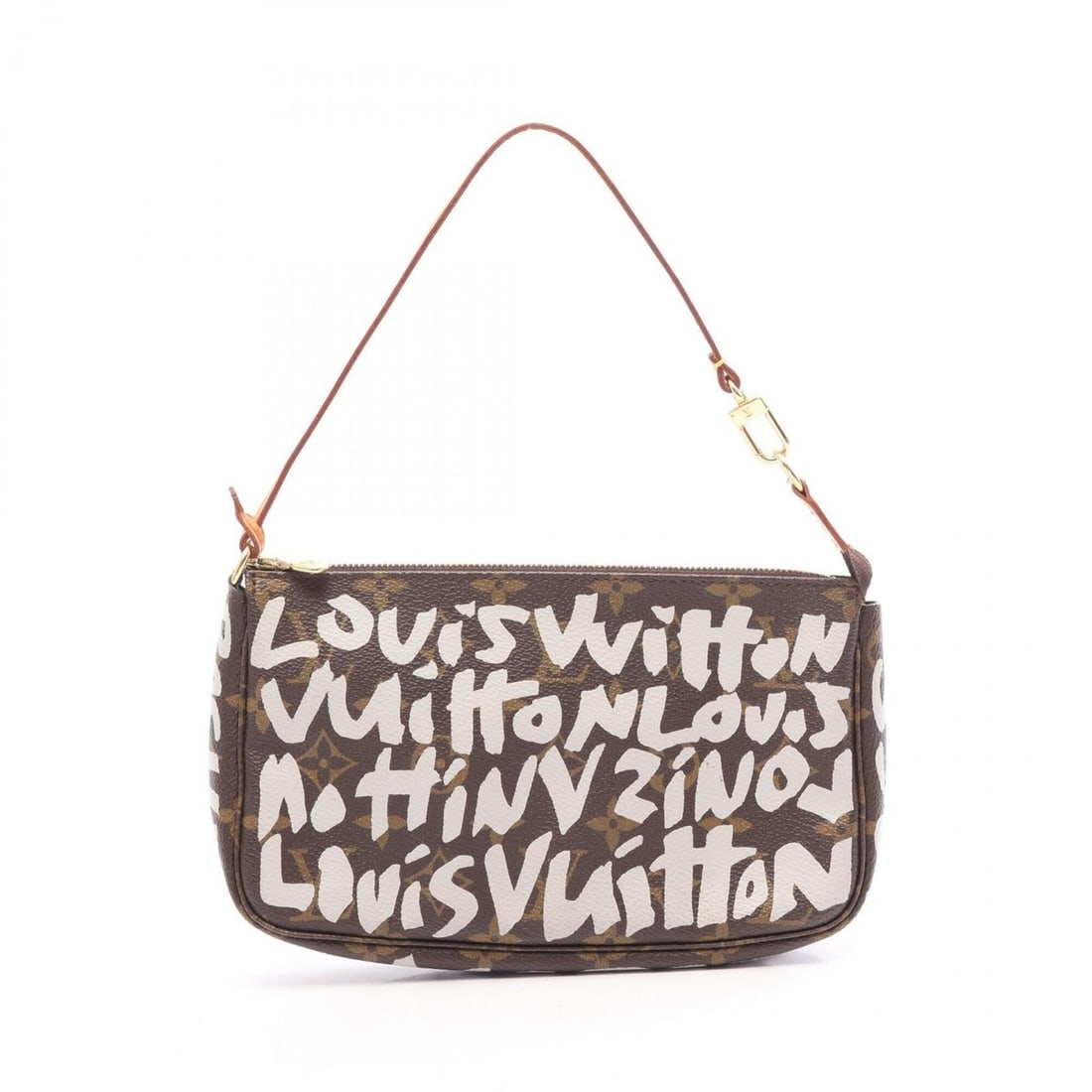 Louis Vuitton Pochette Accessoires Handbag, Coated Canvas and Leather, Monogram Graphy, Women's, (1 of 13)