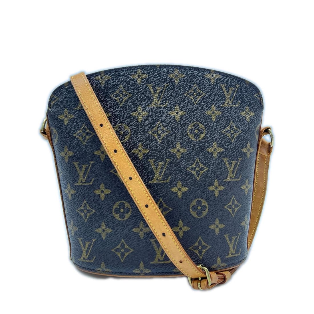LOUIS VUITTON Louis Vuitton Monogram Druot M51290 Shoulder Bag Brown Beige Leather Women's: --- Catalog ---Category: SizeSize (HxWxD): 21.5cm x 24cm x 10cm / 8.46'' x 9.44'' x 3.93''Strap Length: 128.5cm / 50.59''Category: DesignType: Shoulder bagColor: Beige, BrownGender: WomenClosure: Zipp