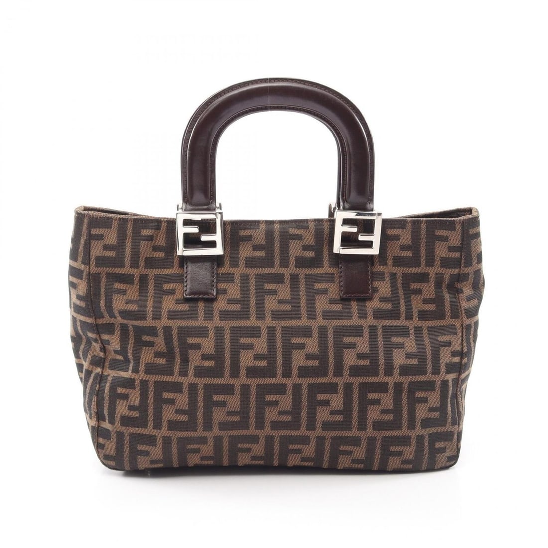 Fendi Zucca Handbag, Canvas and Leather, Women's, Brown: --- Catalog ---Category: SizeSize (HxWxD): 21.5cm x 29cm x 11cm / 8.46'' x 11.41'' x 4.33''Category: DesignType: HandbagColor: BrownGender: WomenMaterial: Canvas , Leather Category: GeneralBrand: Fend