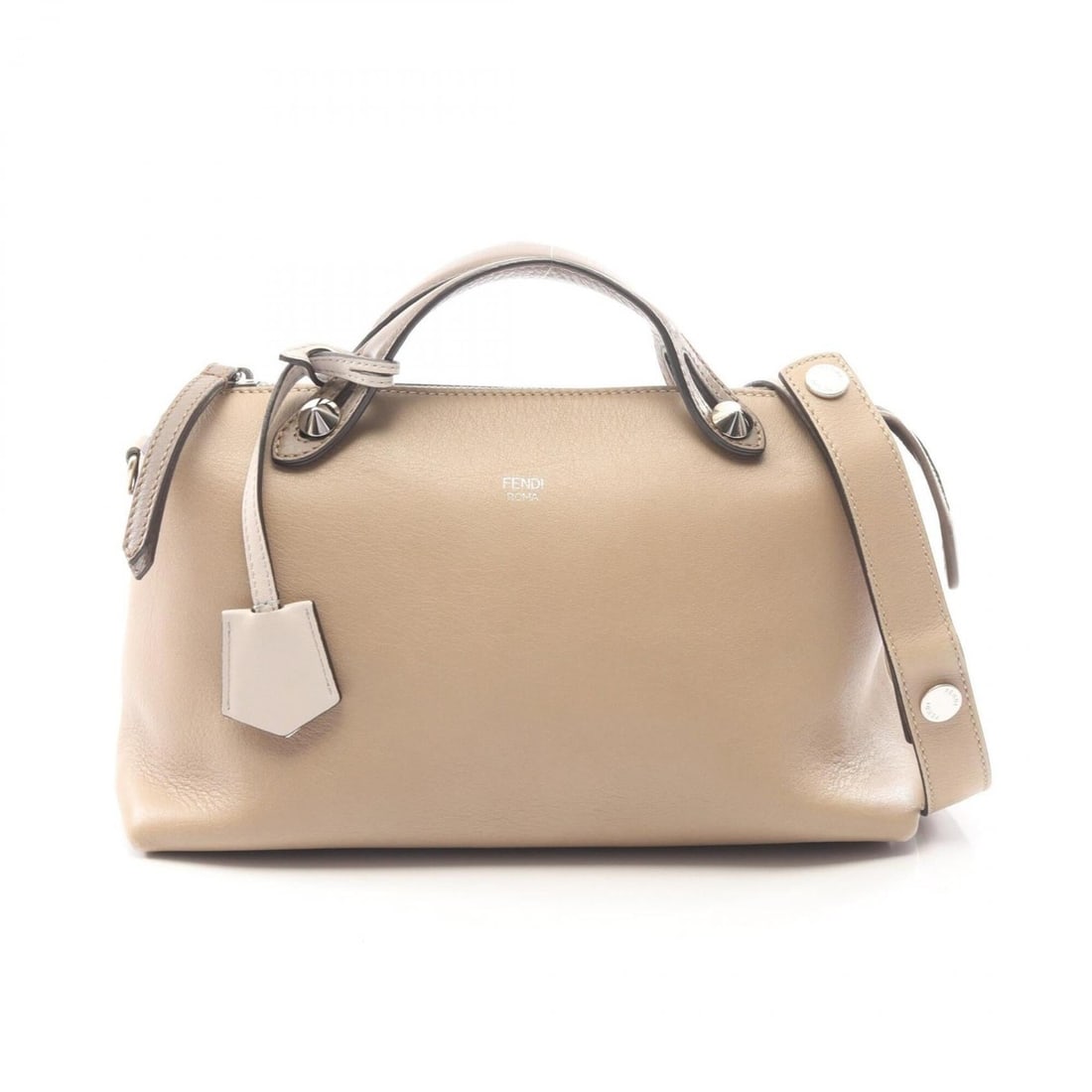 Fendi BY THE WAY MEDIUM 2-Way Handbag, Leather, Women's, Beige, 8BL124: --- Catalog ---Category: SizeSize (HxWxD): 18cm x 28cm x 12cm / 7.08'' x 11.02'' x 4.72''Category: DesignType: HandbagColor: BeigeGender: WomenMaterial: Leather Category: GeneralMPN: 8BL124Brand: Fend