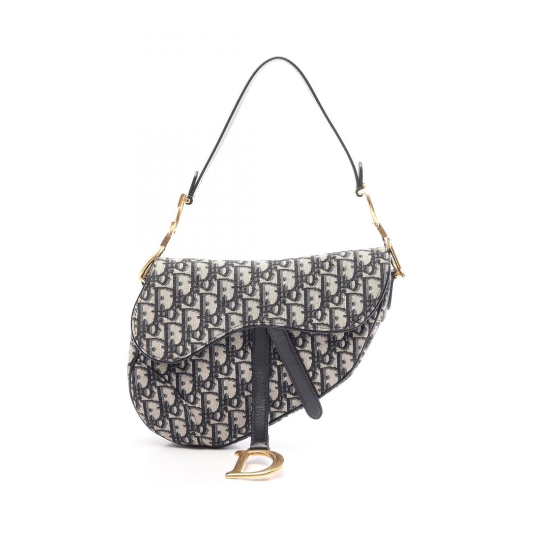 Christian Dior Dior Saddle Bag Oblique Jacquard Handbag, Canvas and Leather, Women's, Navy, Beige,: --- Catalog ---Category: SizeSize (HxWxD): 17cm x 24cm x 6cm / 6.69'' x 9.44'' x 2.36''Category: DesignType: Handbag, Saddle bagColor: Beige, Black, NavyGender: WomenMaterial: Canvas , Leather Categor