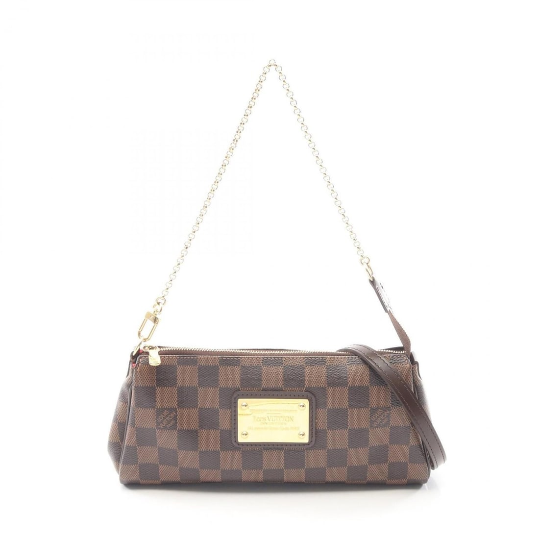 Louis Vuitton Eva Damier Ebene 2-Way Handbag, Coated Canvas Leather, Women's, Brown, N55213: --- Catalog ---Category: SizeSize (HxWxD): 12cm x 25cm x 4cm / 4.72'' x 9.84'' x 1.57''Category: DesignType: HandbagColor: BrownGender: WomenMaterial: Coated canvas , Leather Category: GeneralMPN: N55