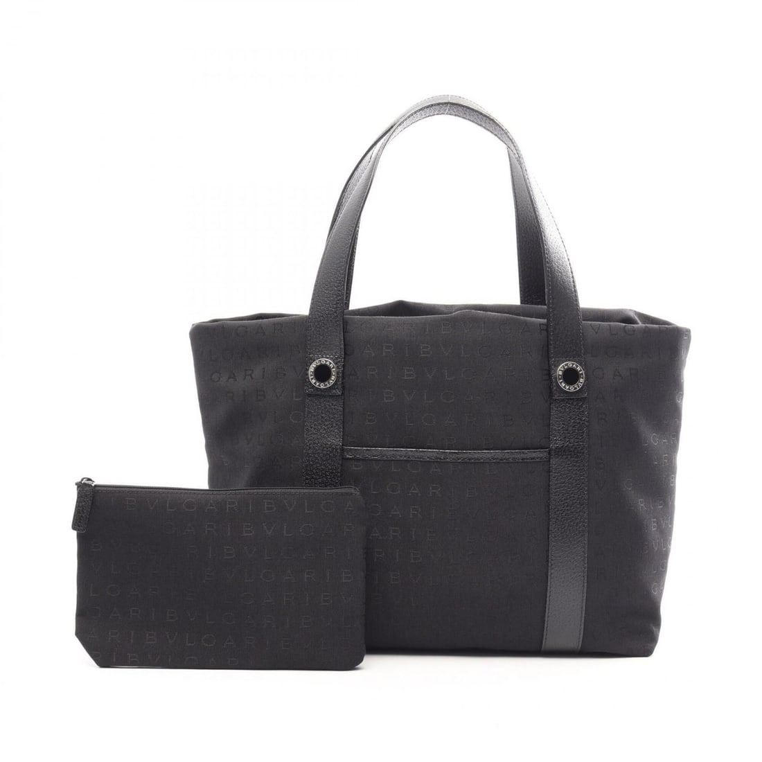 Bulgari BVLGARI Logomania Tote Bag Handbag Canvas Leather Women's Black: --- Catalog ---Category: SizeSize (HxWxD): 27cm x 33cm x 14cm / 10.62'' x 12.99'' x 5.51''Category: DesignType: Handbag, Tote bagColor: BlackGender: WomenMaterial: Canvas , Leather Category: GeneralBr
