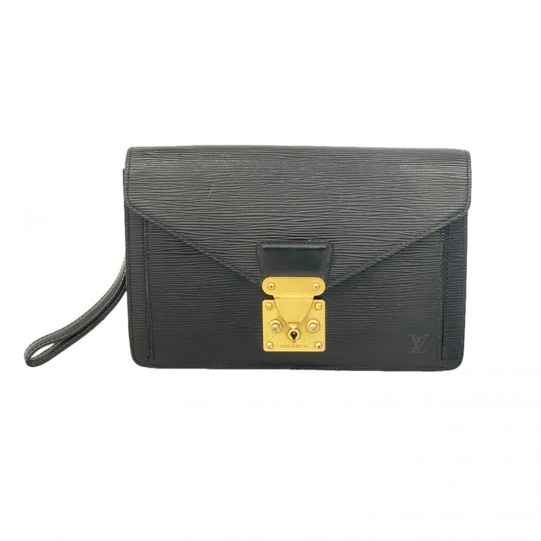 Louis Vuitton Epi Leather Clutch Bag, Pochette Sellier Dragonne, M52612, Noir (Men's): --- Catalog ---Category: SizeSize (HxWxD): 18cm x 26cm x 5cm / 7.08'' x 10.23'' x 1.96''Category: DesignType: Clutch bagColor: NoirGender: MenCategory: GeneralMPN: M52612Brand: Louis Vuitton--- Item L