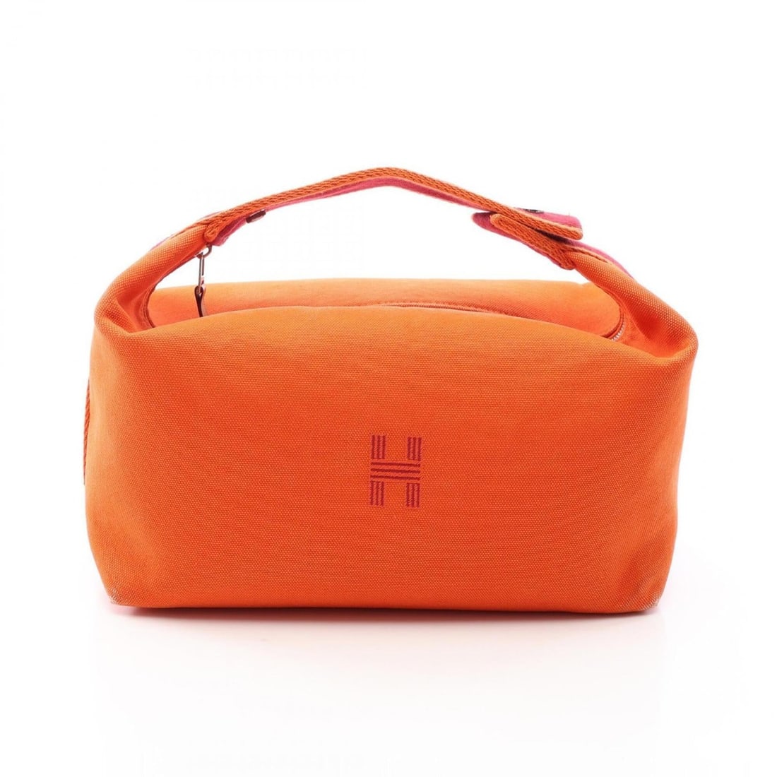 Hermes HERMES Bride à Black GM Handbag, Canvas, Women's, Orange/Burgundy, H104223M 05: --- Catalog ---Category: SizeSize (HxWxD): 13cm x 25cm x 14cm / 5.11'' x 9.84'' x 5.51''Category: DesignType: Handbag, PouchColor: Bordeaux, Feu, OrangeGender: WomenMaterial: Canvas Category: GeneralM