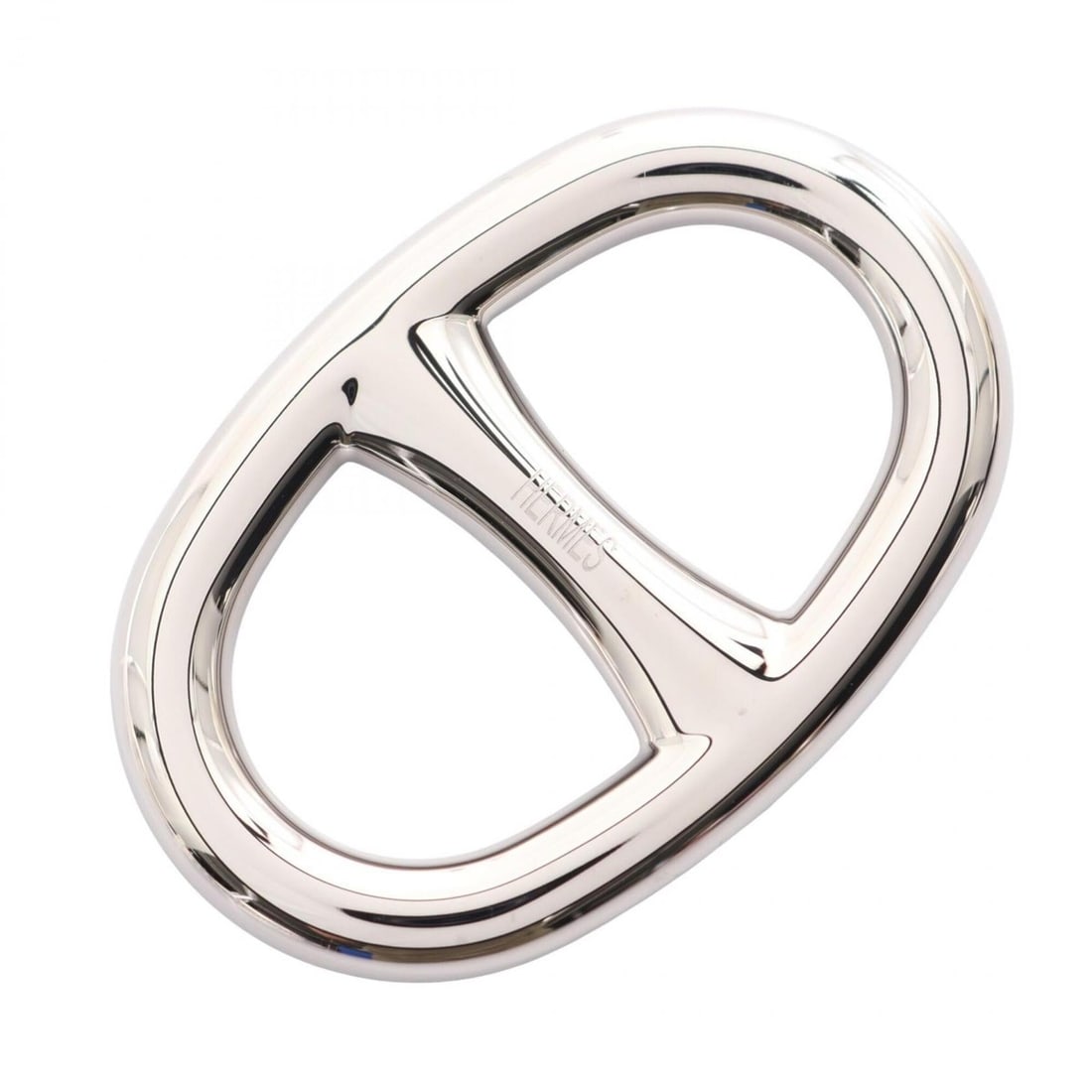 Hermes Chaine d'Ancre Scarf Ring, Metal Accessory, Women's, Silver Tone: --- Catalog ---Category: DesignType: Scarf ringColor: SilverGender: WomenMaterial: Metal Category: GeneralBrand: HermesCategory: Physical PropertiesSize (HxWxD): 5.5cm x 3.5cm / 2.16'' x 1.37''--- Ite
