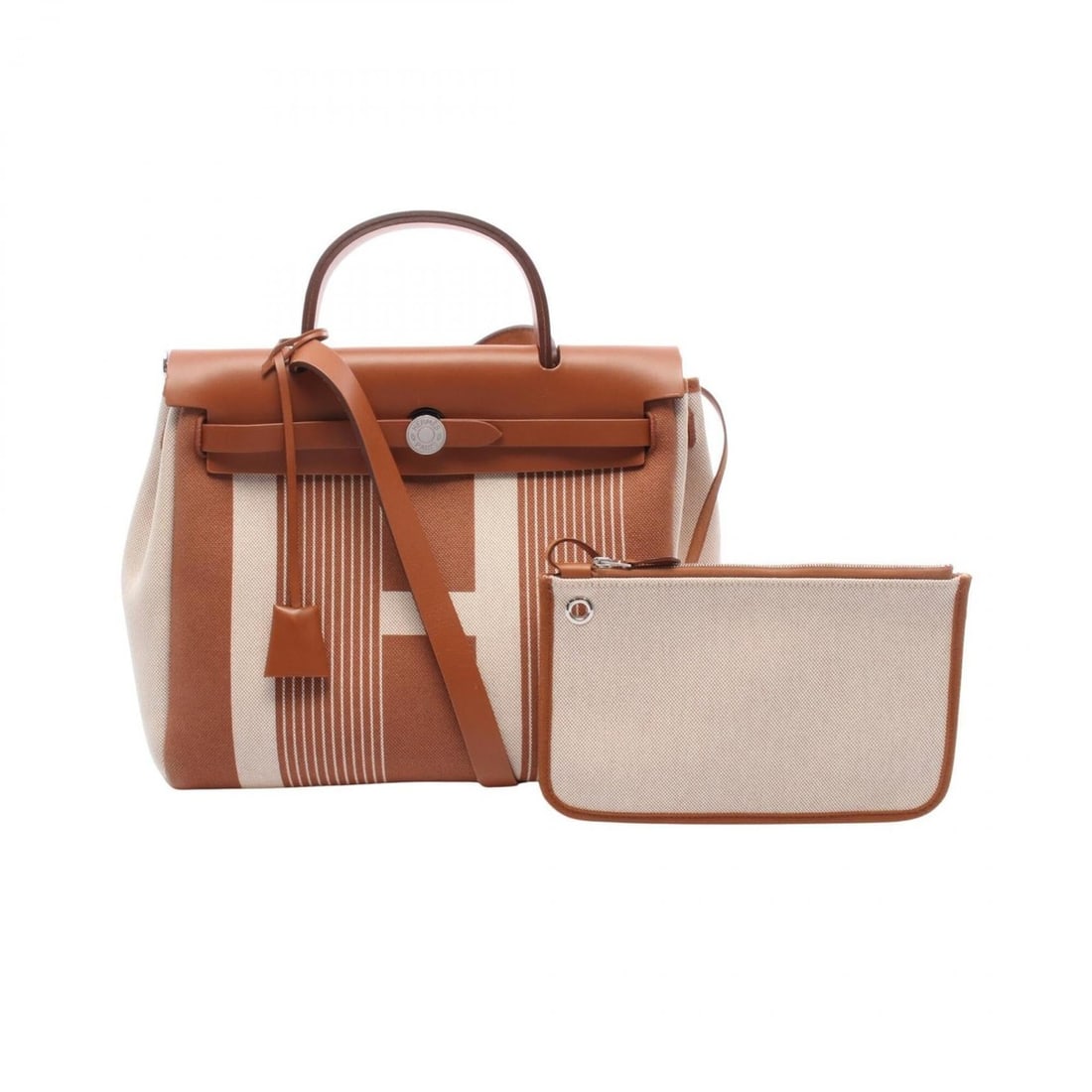 Hermes Herbag Zip PM Letourne H Vibration 2-Way Handbag, Canvas Toile H, Vache Hunter, Women's,: --- Catalog ---Category: SizeSize (HxWxD): 24cm x 31cm x 10cm / 9.44'' x 12.2'' x 3.93''Category: DesignType: HandbagColor: Brown, Ecru, IvoryGender: WomenMaterial: Canvas , Toile H Category: GeneralB