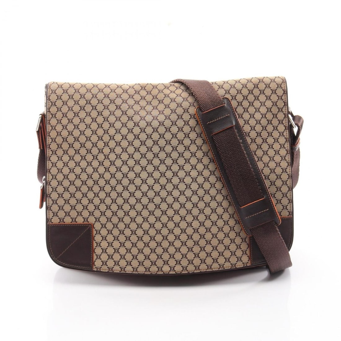 Celine Macadam Shoulder Bag/Handbag, Canvas and Leather, Men's Women's, Beige/Brown: --- Catalog ---Category: SizeSize (HxWxD): 31cm x 36cm x 7cm / 12.2'' x 14.17'' x 2.75''Category: DesignType: Handbag, Shoulder bagColor: Beige, BrownGender: Men,WomenMaterial: Canvas , Leather Catego