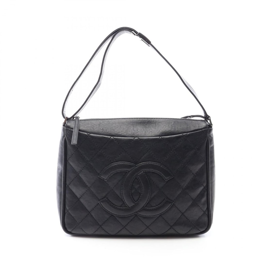 Chanel Wild Stitch Large Coco Mark Shoulder Bag Handbag Leather Women's Black: --- Catalog ---Category: SizeSize (HxWxD): 25cm x 31cm x 9cm / 9.84'' x 12.2'' x 3.54''Category: DesignType: Handbag, Shoulder bagColor: BlackGender: WomenMaterial: Leather Category: GeneralBrand: Cha