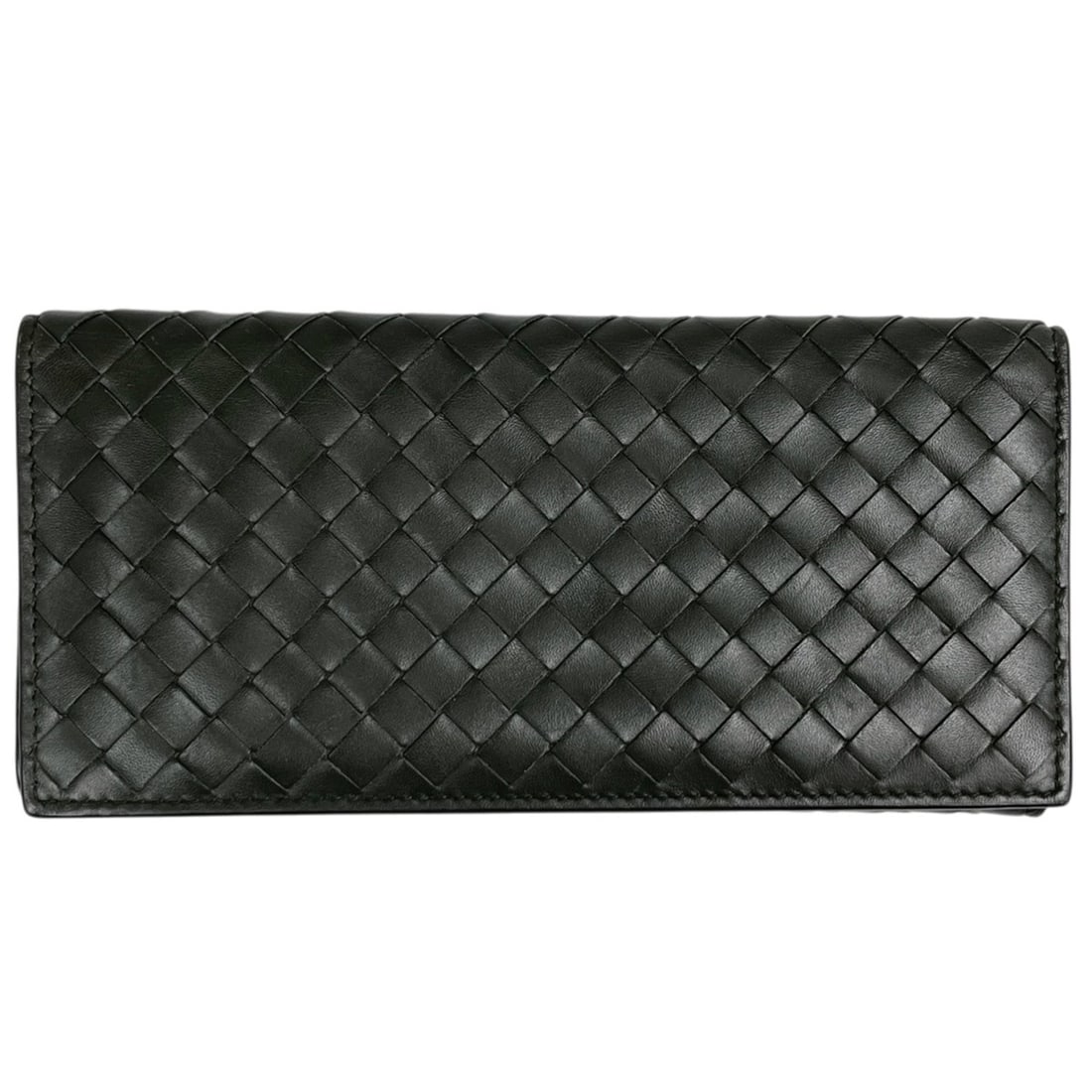 Bottega Veneta Intrecciato Bi-fold Leather Long Wallet, Green, Women's: --- Catalog ---Category: SizeSize (HxWxD): 8.5cm x 18cm x 1.5cm / 3.34'' x 7.08'' x 0.59''Category: DesignType: Long wallet (bi-fold)Color: GreenGender: WomenMaterial: Leather Category: GeneralLine: I