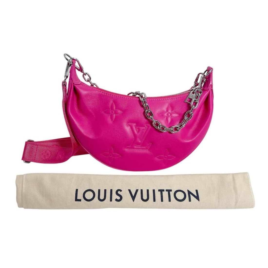 Louis Vuitton LOUIS VUITTON Shoulder Bag Over the Moon Bubble Glam Calfskin M59915 Pink: --- Catalog ---Category: SizeSize (HxWxD): 15.5cm x 28cm x 6.5cm / 6.1'' x 11.02'' x 2.55''Category: DesignType: Shoulder bagColor: PinkGender: WomenMaterial: Leather Leather/Fur Type: Calf leatherCat