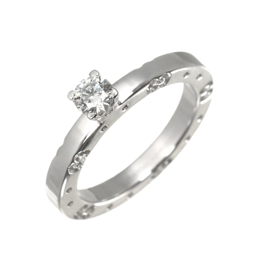Gucci Icon Solitaire Diamond Ring, 0.24ct F VVS1, Size #9, White Gold (WG): --- Catalog ---Category: SizeJP Size: 8.5US Size: 5Category: DesignType: Band ringGender: WomenMaterial: White gold (18K)Category: GeneralBrand: Gucci--- Item List ---Section: ConditionRanking: Rank S