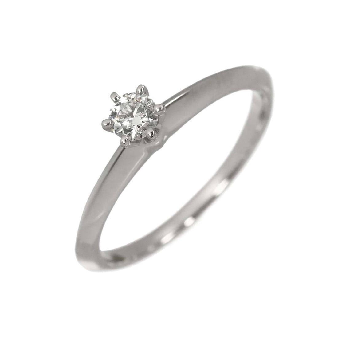 Tiffany & Co. Solitaire 1 Ring, 0.19ct Diamond, Platinum (Pt): --- Catalog ---Category: SizeJP Size: 13US Size: 6.5Category: DesignType: Band ringGender: WomenMaterial: Platinum 950Category: GeneralBrand: Tiffany--- Item List ---Section: ConditionRanking: Rank SA