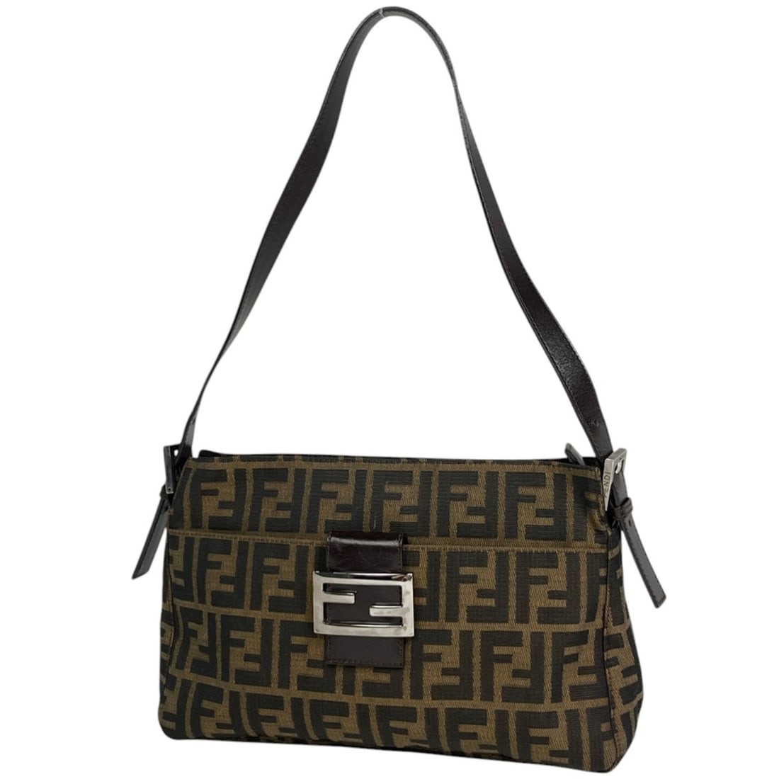 Fendi Zucca pattern shoulder bag/handbag, canvas, brown, 26566, women's.: --- Catalog ---Category: SizeSize (HxWxD): 18cm x 29cm x 9cm / 7.08'' x 11.41'' x 3.54''Category: DesignType: Handbag, Shoulder bagColor: BrownGender: WomenMaterial: Canvas , Leather Category: General