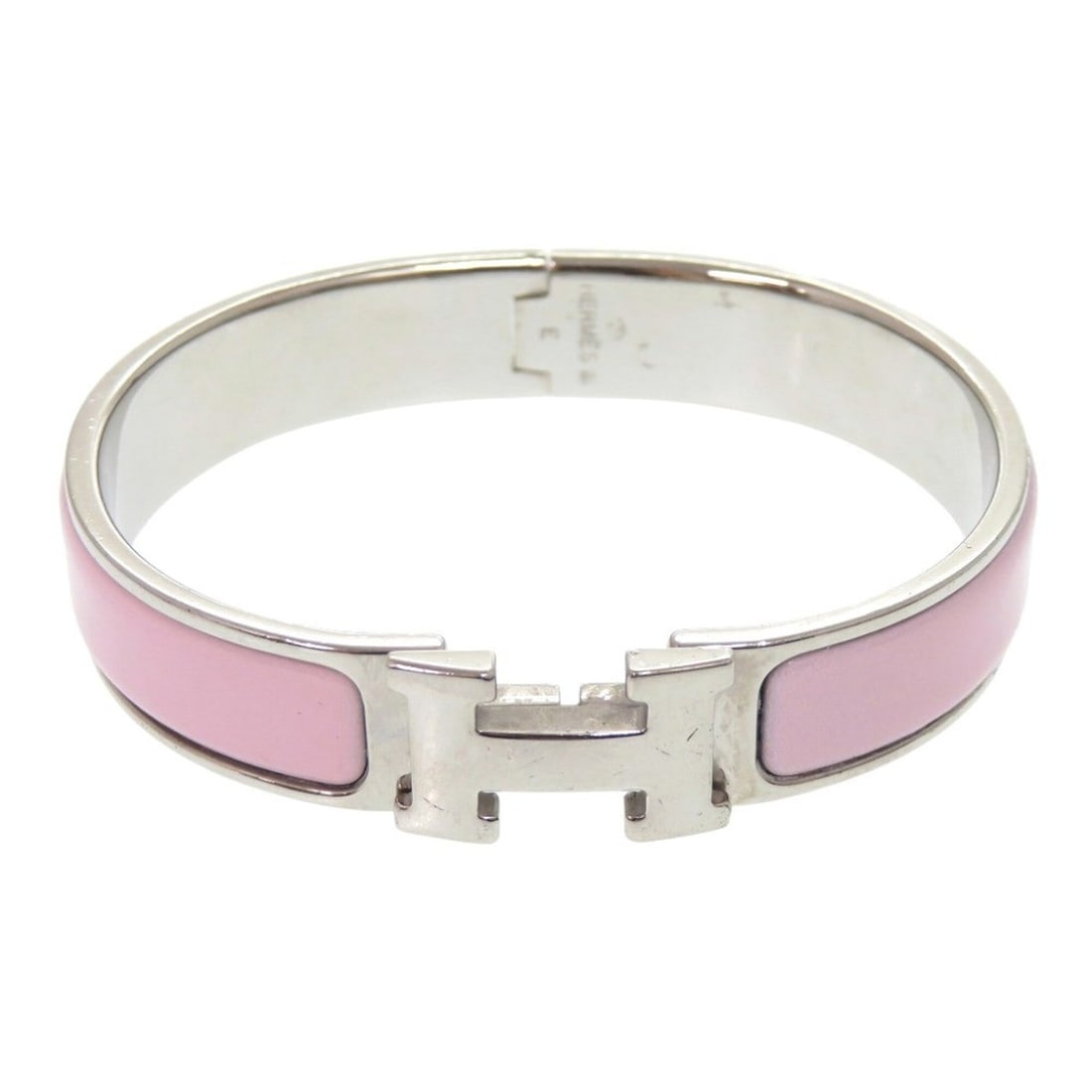 Hermes Click H PM H700001FP1ZPM Bangle Metal Rosewood Pink 0124HERMES: --- Catalog ---Category: SizeLength: 17cm / 6.69''Category: DesignType: BangleColor: Pink, SilverGender: WomenMaterial: MetalCategory: GeneralMPN: H700001FP1ZPMBrand: Hermes--- Item List ---Section: C