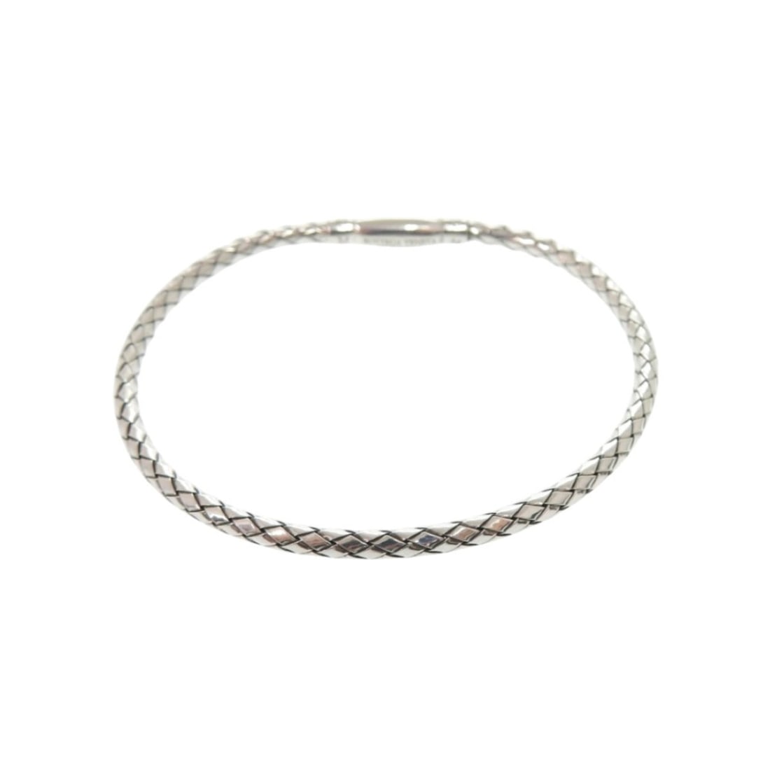 Bottega Veneta Intrecciato Sterling Silver 925 Bracelet 0874 BOTTEGAVENETA Men's (1 of 10)