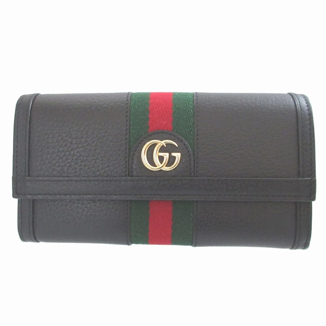 Gucci 523153 Sherry Ophidia Leather Black Bi-fold Long Wallet 1295GUCCI: --- Catalog ---Category: SizeSize (HxWxD): 10.3cm x 19cm x 2.5cm / 4.05'' x 7.48'' x 0.98''Category: DesignType: Long wallet (bi-fold)Color: BlackGender: Women,MenMaterial: Leather Category: GeneralMP