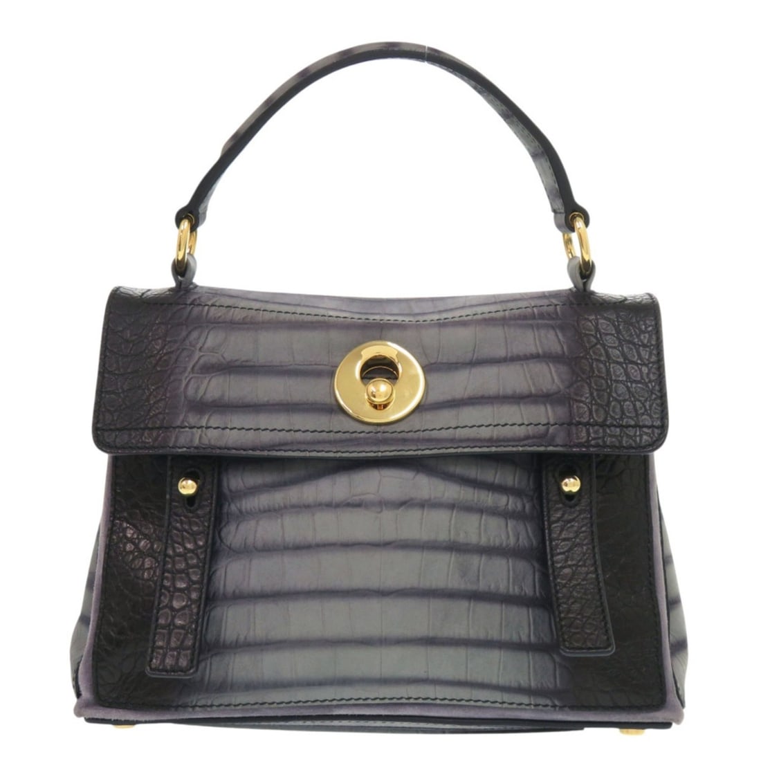 Yves Saint Laurent Muse Two 348948 Embossed Leather Grey Handbag 0099 YVES SAINT LAURENT: --- Catalog ---Category: SizeSize (HxWxD): 20cm x 26cm x 12.5cm / 7.87'' x 10.23'' x 4.92''Category: DesignType: HandbagColor: Black, GrayGender: WomenMaterial: Leather Leather/Fur Type: Embossed leat