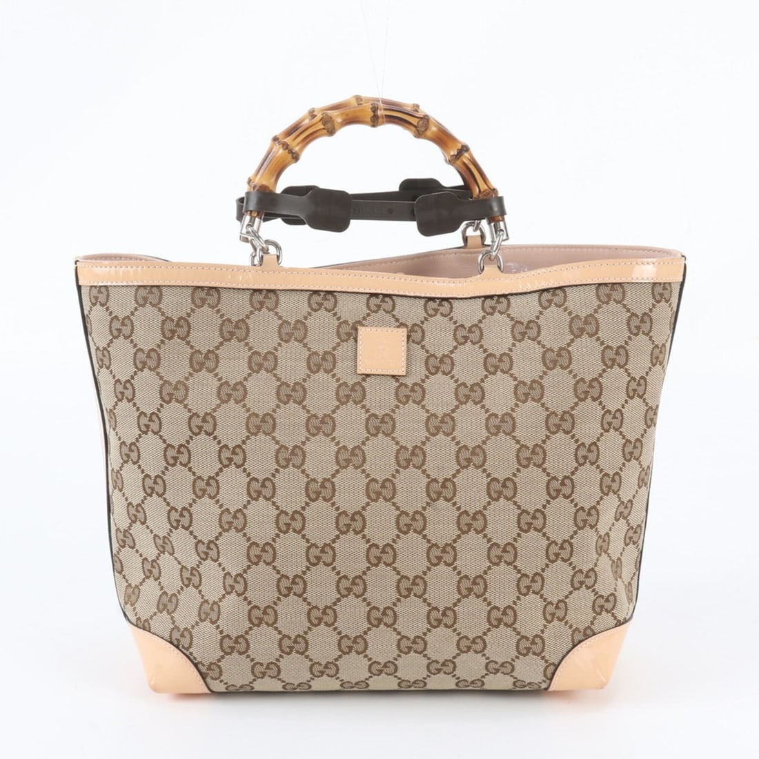 Gucci GG Canvas Bamboo 311175 Leather Handbag Tote Bag Brown Women's: --- Catalog ---Category: SizeSize (HxWxD): 24cm x 23cm x 13cm / 9.44'' x 9.05'' x 5.11''Category: DesignType: Handbag, Tote bagColor: BrownGender: WomenMaterial: Leather , Canvas Category: GeneralBran