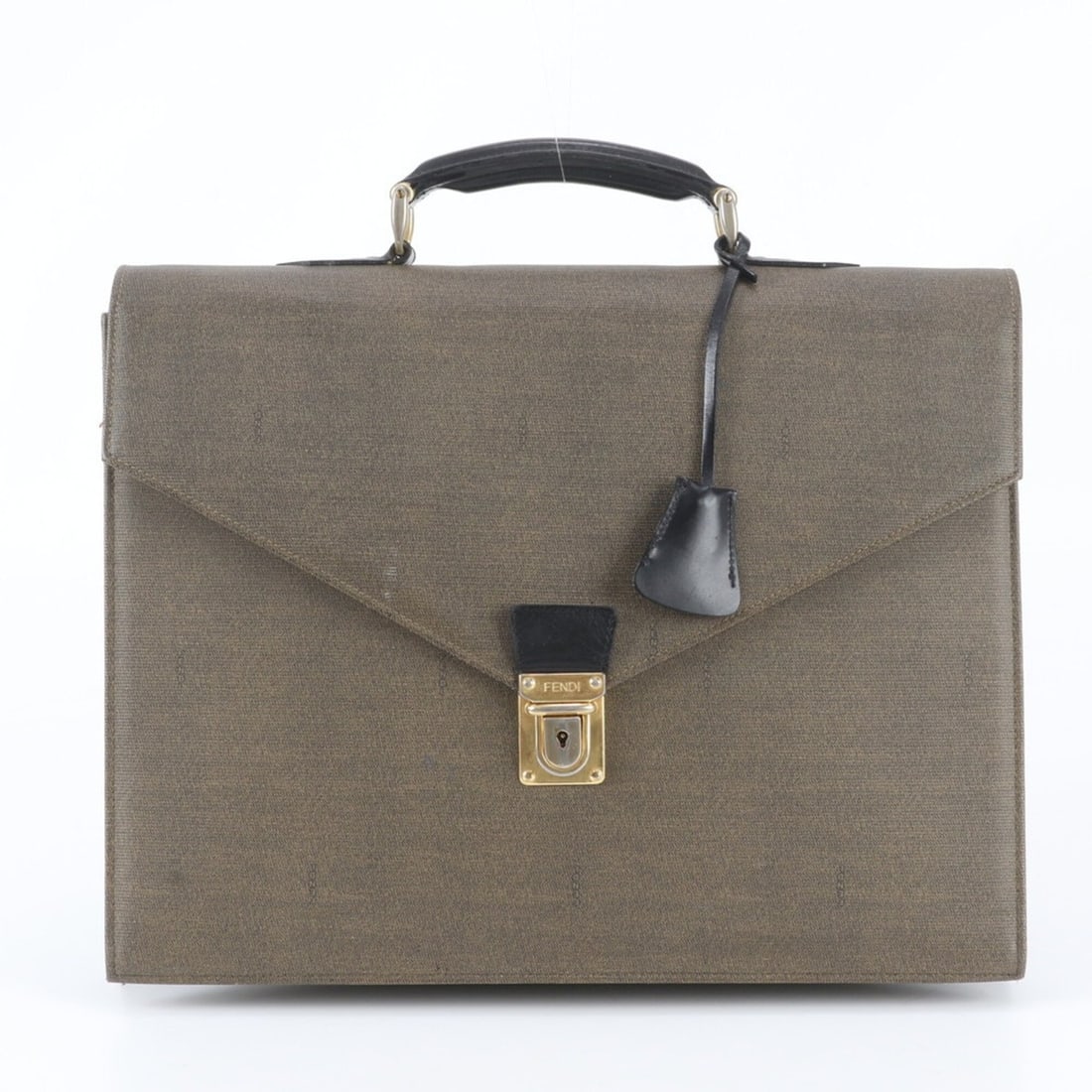 Vintage Fendi Leather Handbag Briefcase Tote Bag for Men: --- Catalog ---Category: SizeSize (HxWxD): 30cm x 38cm x 5cm / 11.81'' x 14.96'' x 1.96''Category: DesignType: Briefcase, Tote bagColor: Black, BrownGender: MenMaterial: Leather , Coated canvas Catego