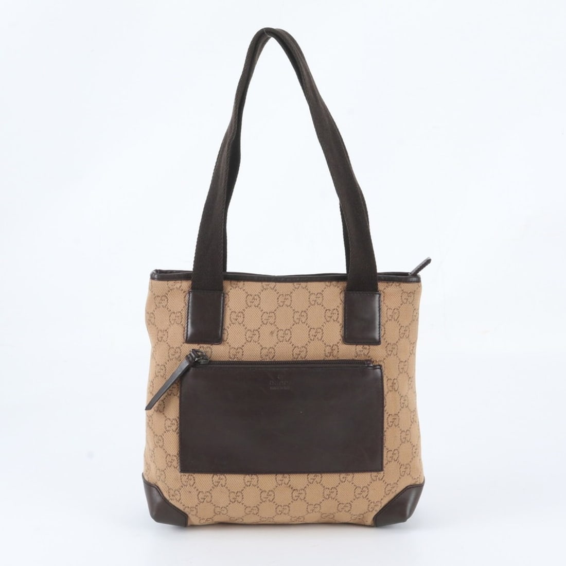 Gucci GG Canvas 28893 Leather Tote Bag Handbag Shoulder Brown Women's: --- Catalog ---Category: SizeSize (HxWxD): 24cm x 24cm x 10cm / 9.44'' x 9.44'' x 3.93''Category: DesignType: Handbag, Shoulder bag, Tote bagColor: BrownGender: WomenMaterial: Leather , Canvas Categor