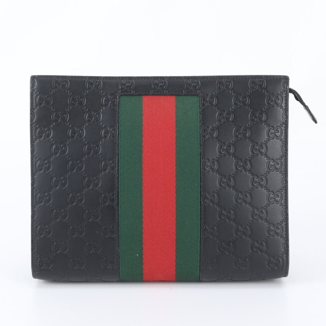 Gucci Guccissima Sherry Line 475316 Leather Second Bag Clutch Handbag Pouch Men's: --- Catalog ---Category: SizeSize (HxWxD): 21cm x 25cm x 5cm / 8.26'' x 9.84'' x 1.96''Category: DesignType: Clutch bag, PouchColor: BlackGender: MenMaterial: Leather Category: GeneralBrand: GucciCoun