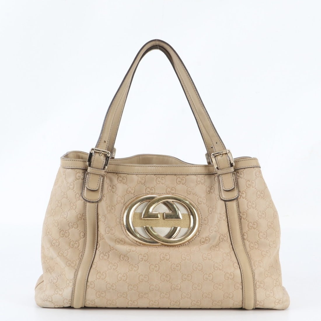 Gucci Guccissima New Brit 162094 Leather Tote Bag Handbag Shoulder for Women: --- Catalog ---Category: SizeSize (HxWxD): 25cm x 45cm x 11cm / 9.84'' x 17.71'' x 4.33''Category: DesignType: Handbag, Shoulder bag, Tote bagColor: BrownGender: WomenMaterial: Leather Category: Gener