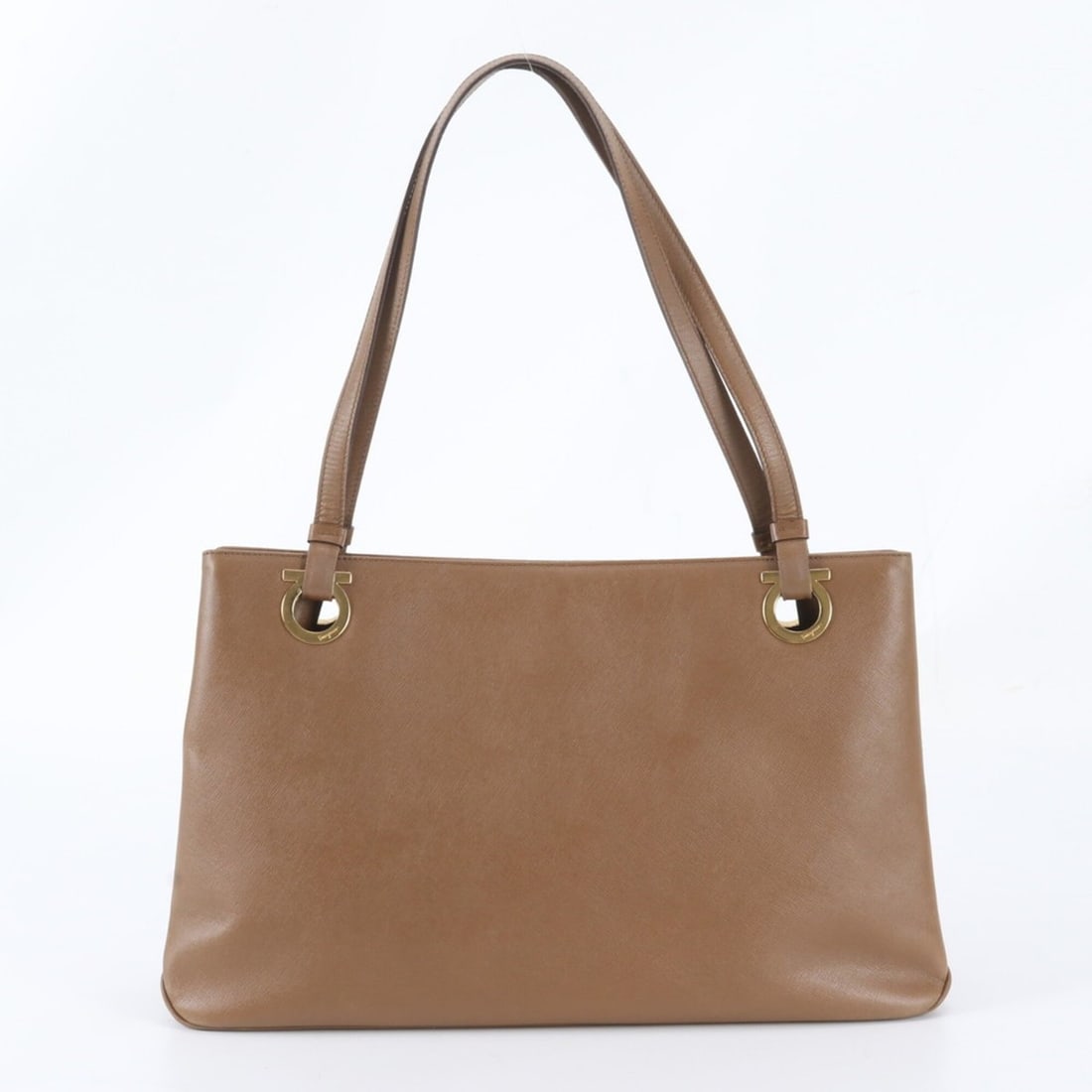 Salvatore Ferragamo Gancini Leather Tote Bag, Handbag, Shoulder Brown, Women's: --- Catalog ---Category: SizeSize (HxWxD): 25cm x 40cm x 12cm / 9.84'' x 15.74'' x 4.72''Category: DesignType: Handbag, Shoulder bag, Tote bagColor: BrownGender: WomenMaterial: Leather Category: Gener