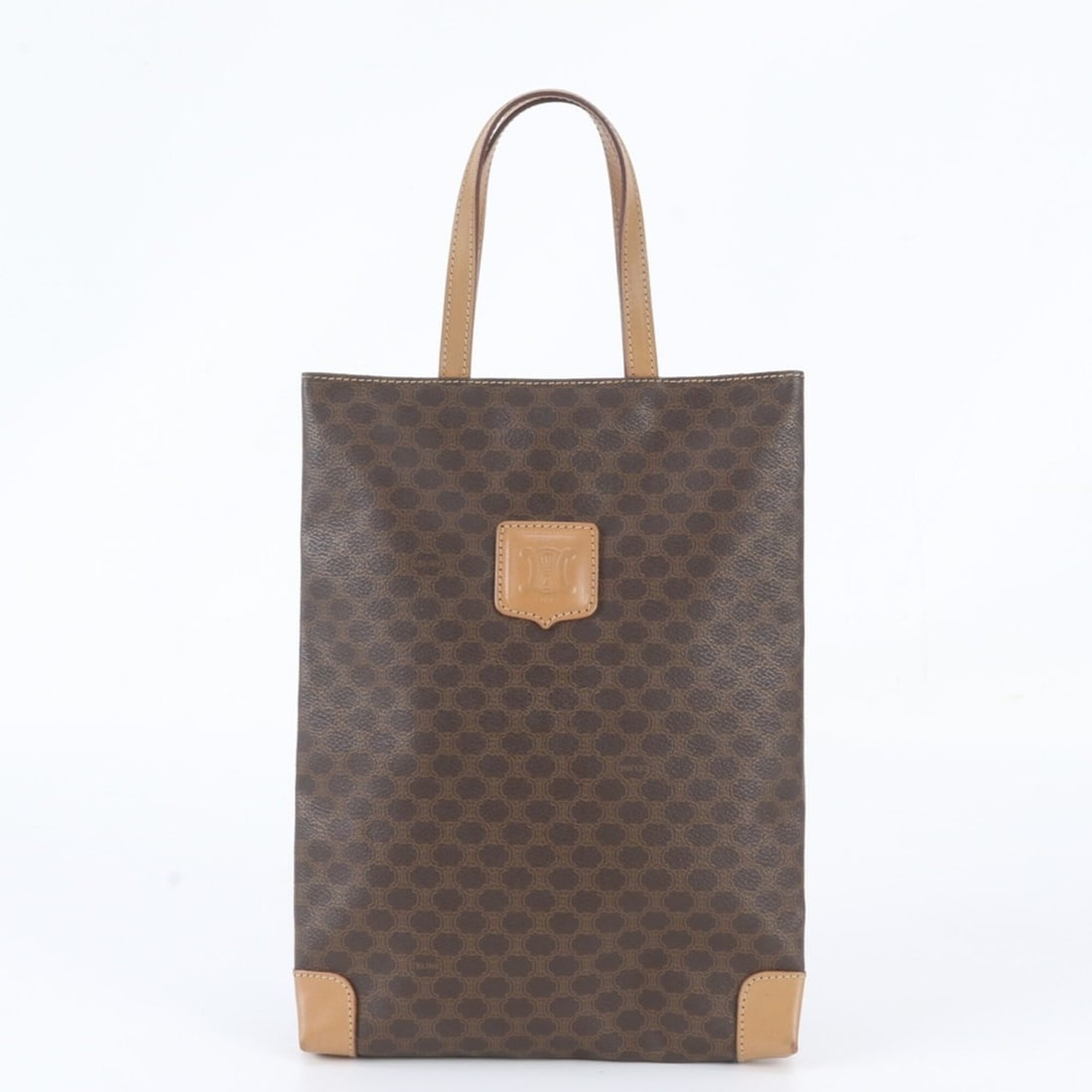 Celine Macadam Triomphe Leather Tote Bag, Handbag, Shoulder Brown, Women's: --- Catalog ---Category: SizeSize (HxWxD): 30cm x 21cm x 3cm / 11.81'' x 8.26'' x 1.18''Category: DesignType: Handbag, Shoulder bag, Tote bagColor: BrownGender: WomenMaterial: Leather , Coated canvas 