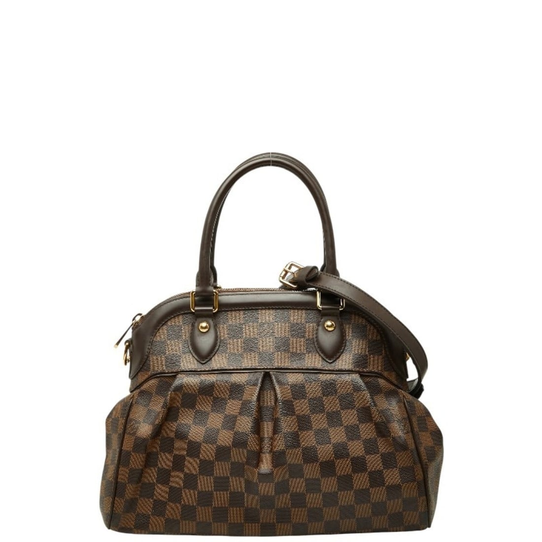 Louis Vuitton Damier Trevi PM Handbag Shoulder Bag 2WAY N51997 Brown Leather Women's LOUIS VUITTON: --- Catalog ---Category: SizeSize (HxWxD): 27cm x 34cm x 14cm / 10.62'' x 13.38'' x 5.51''Category: DesignType: Handbag, Shoulder bagColor: BrownGender: WomenMaterial: PVC , Leather Category: GeneralM