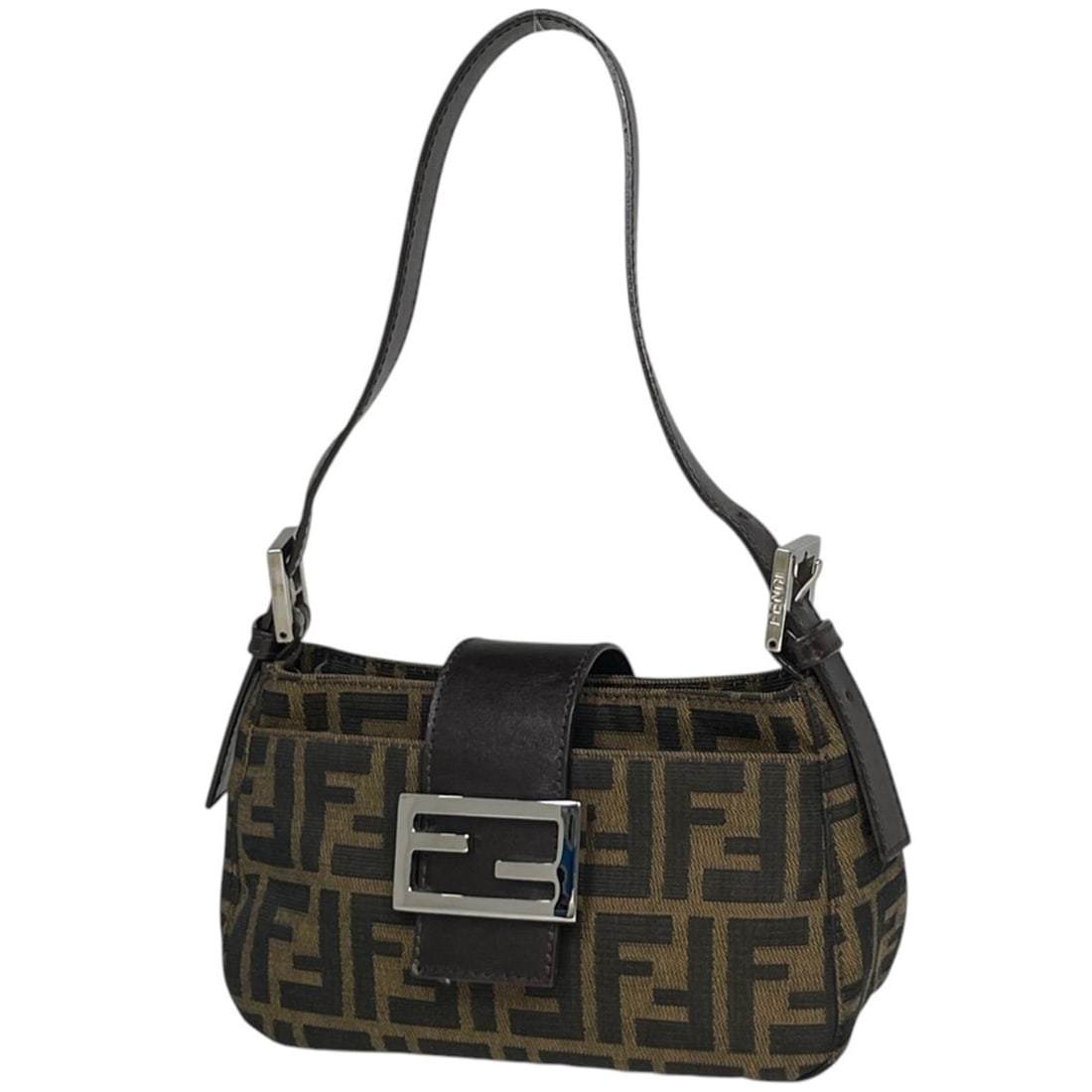 Fendi Zucca pattern handbag, canvas, brown, 26723, women's.: --- Catalog ---Category: SizeSize (HxWxD): 12cm x 19cm x 8cm / 4.72'' x 7.48'' x 3.14''Category: DesignType: HandbagColor: BrownGender: WomenMaterial: Canvas , Leather Category: GeneralMPN: 26723Brand