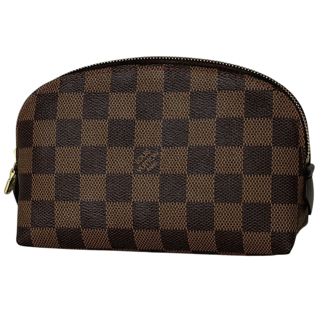 Louis Vuitton Cosmetic Pochette Bag/Makeup Pouch, Damier Brown, N47516, Women's (1 of 10)