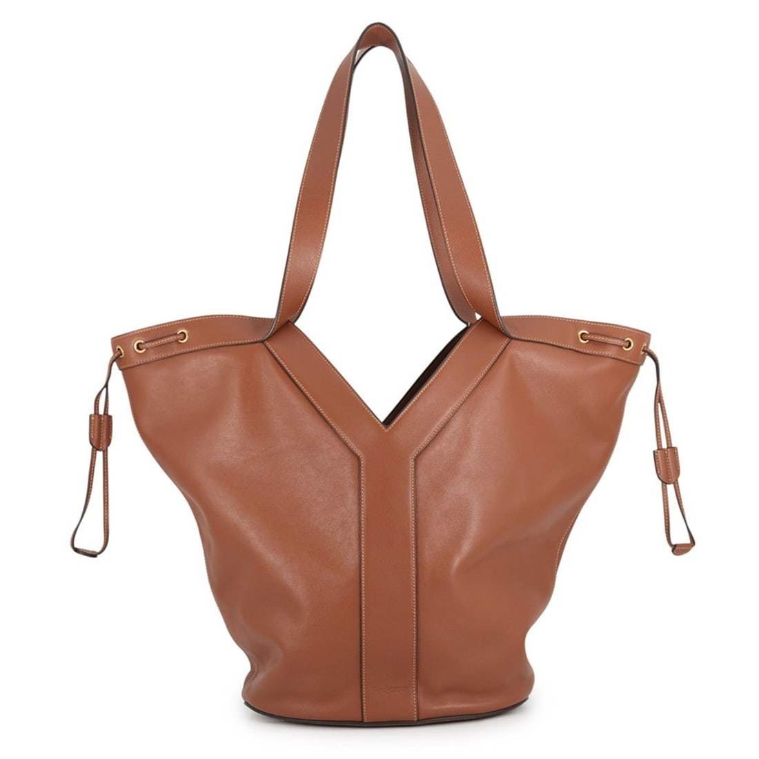 Yves Saint Laurent Saint Laurent Paris Tote Bag Y Hobo Calf Leather 833160 SAINT LAURENT PARIS: --- Catalog ---Category: SizeWeight: 920g / 2.02lb.Size (HxWxD): 25cm x 51cm x 15cm / 9.84'' x 20.07'' x 5.9''Category: DesignType: Handbag, Tote bagColor: BrownMaterial: Leather Hardware Color: GoldL
